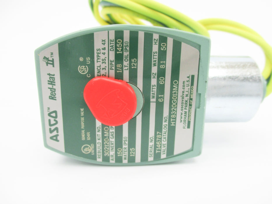 ASCO HT8320G013MO 110/120V 125-150PSI NSMP