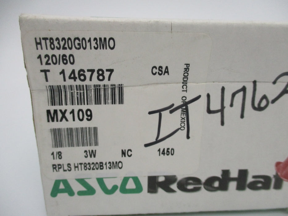 ASCO HT8320G013MO 110/120V 125-150PSI NSMP