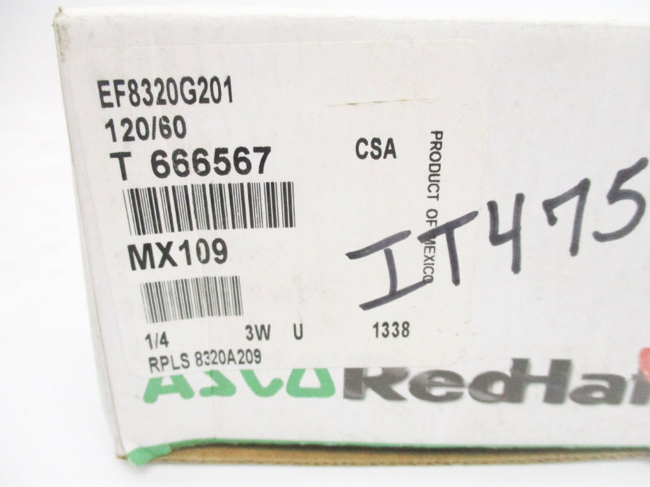 ASCO EF8320G201 120V 50PSI 1/4" NSMP