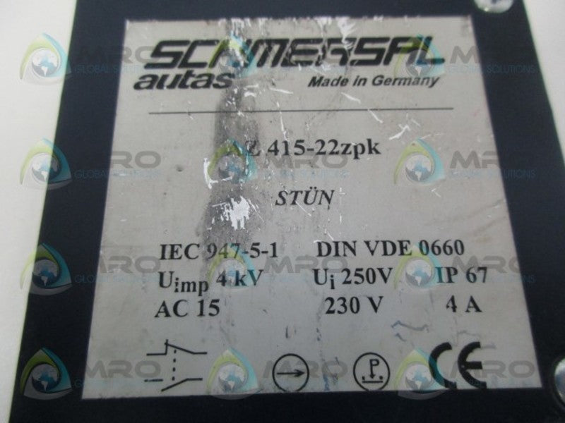 SCHMERSAL AZ415-22ZPK KEYPAD INTERLOCK NSNP