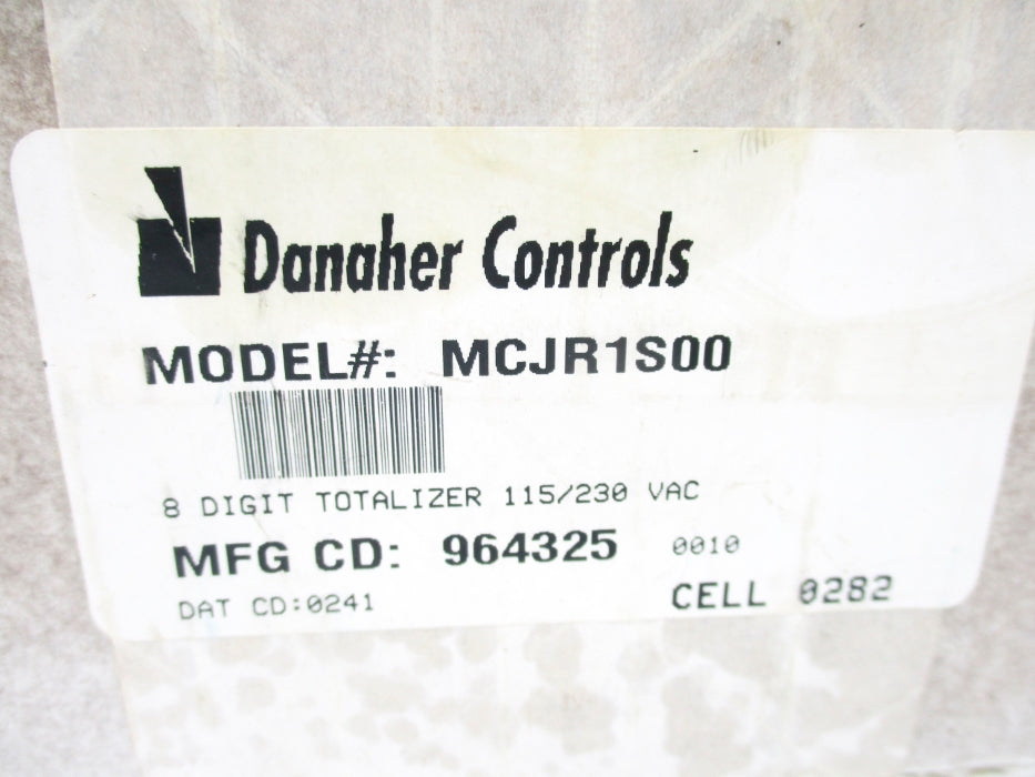 DANAHER CONTROLS MCJR1S00 NSMP