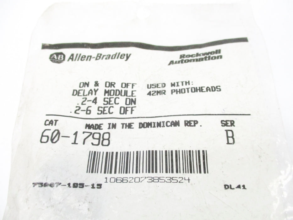 ALLEN BRADLEY 60-1798 SER. B .2-4/.2-.6S NSMP