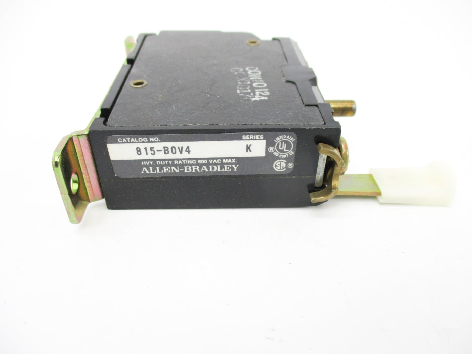 ALLEN BRADLEY 815-BOV4 SER. K 600VAC (BK/YL) NSMP