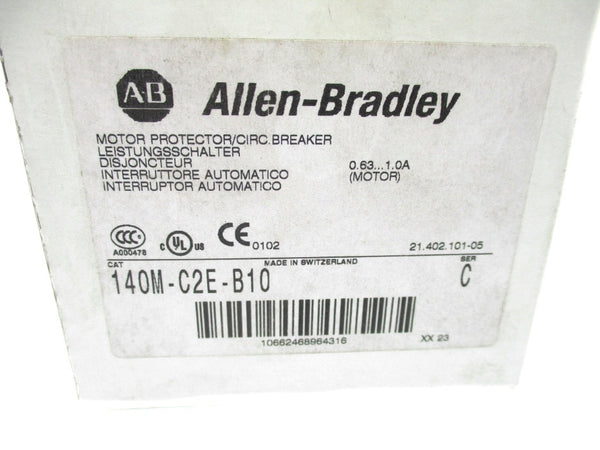 ALLEN BRADLEY 140M-C2E-B10 SER. C 690V 0.63-1.0A NSMP