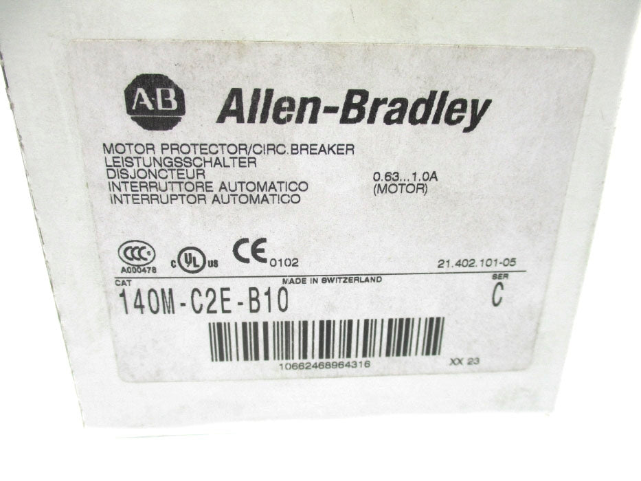ALLEN BRADLEY 140M-C2E-B10 SER. C 690V 0.63-1.0A NSMP