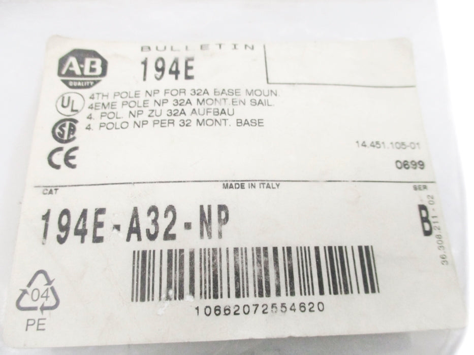 INDUSTRIAL SPARE PART 194E-A32-NP SER. B NSMP