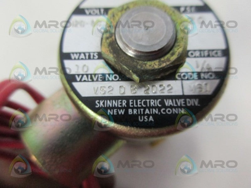 SKINNER ELECTRIC V52 D B 2022 ELECTRIC SOLENIOD VALVE NSNP