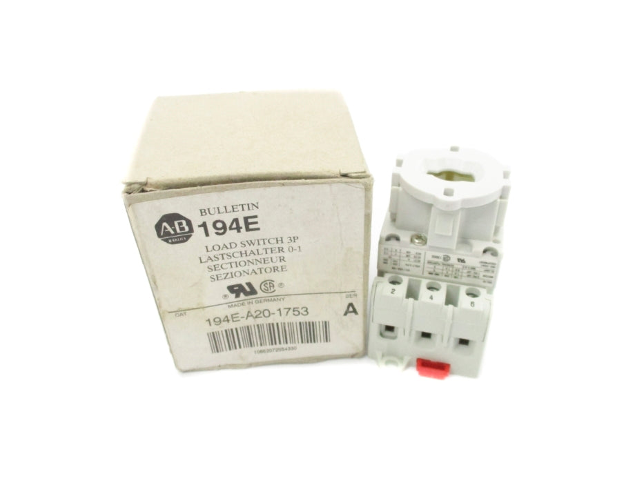 INDUSTRIAL SPARE PART 194E-A20-1753 SER. A (BR/WH) NSMP