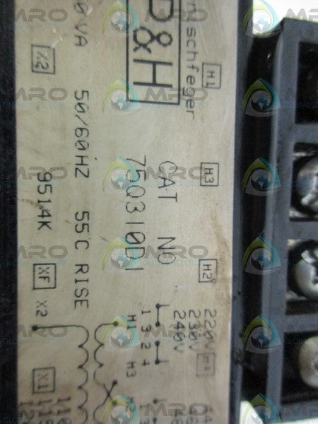 P & H 75Q310D1 TRANSFORMER UNMP
