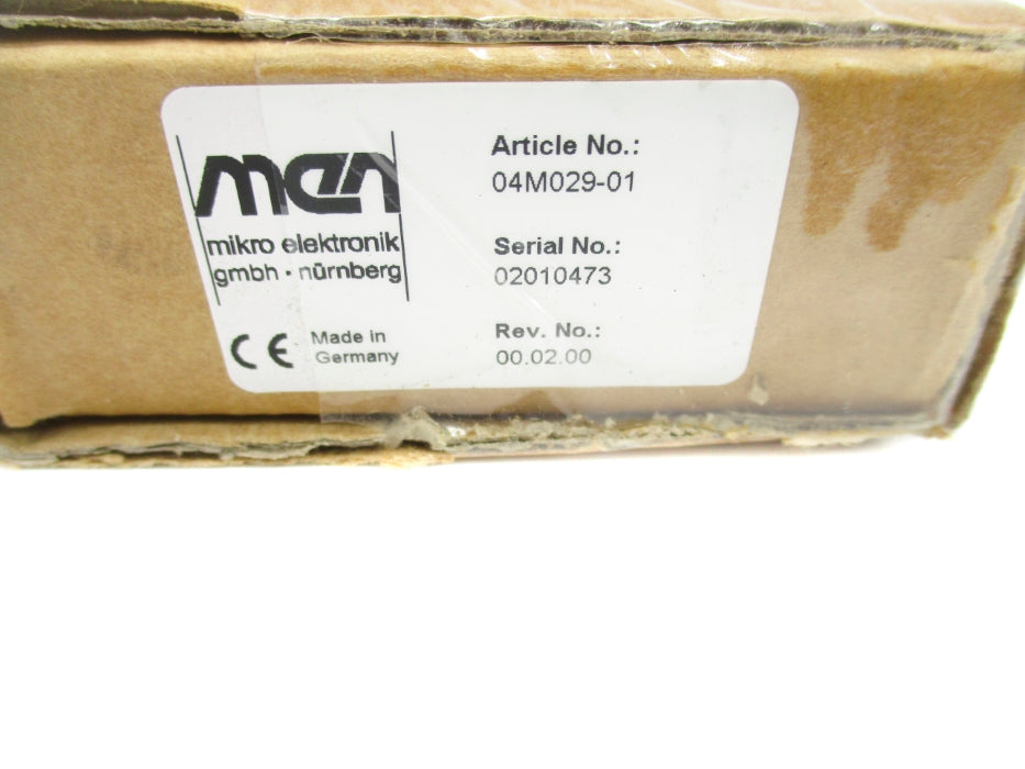 MIKRO ELEKTRONIK 04M029-01 REV. 00.02.00 NSMP