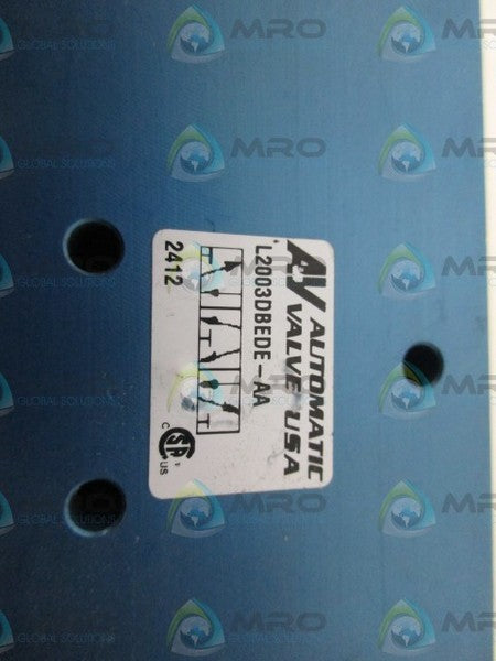 AUTOMATC VALVE L2003DBEDE-AA VALVE NSNP
