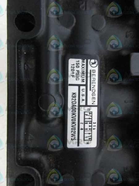 BERENDSEN K92DA00KV0KV02WS VALVE NSNP