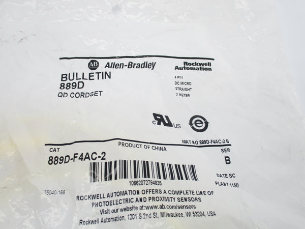 ALLEN BRADLEY 889D-F4AC-2 SER. B NSMP
