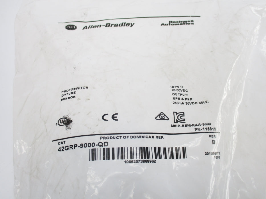 ALLEN BRADLEY 42GRP-9000-QD SER. B 10-30VDC NSMP