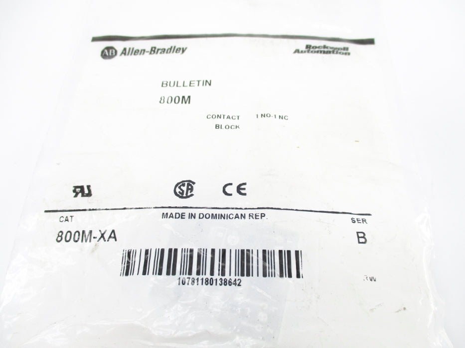 ALLEN BRADLEY 800M-XA SER. B NSMP