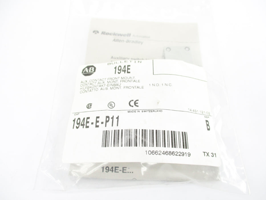 ALLEN BRADLEY 194E-E-P11 SER. B 690V 10A NSMP