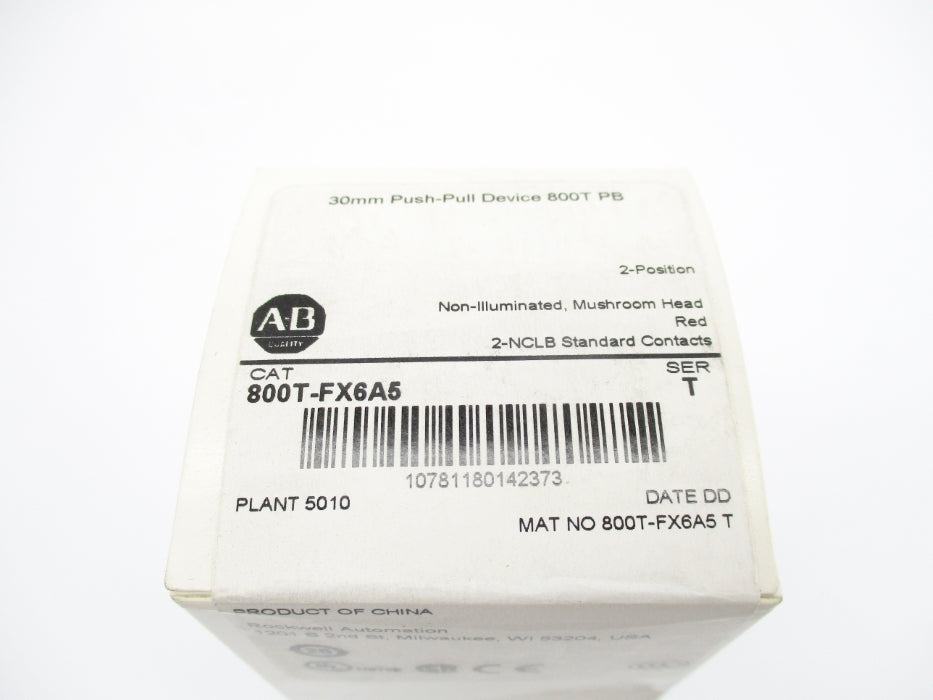 INDUSTRIAL SPARE PART 800T-FX6A5 SER. T  (WH) NSFS