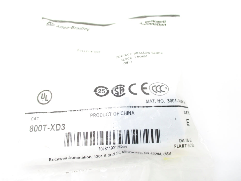 INDUSTRIAL SPARE PART 800T-XD3 SER. E NSMP