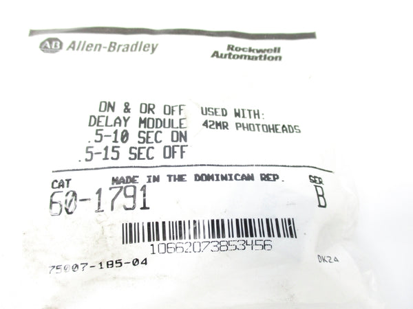 ALLEN BRADLEY 60-1791 SER. B .5-15S NSMP