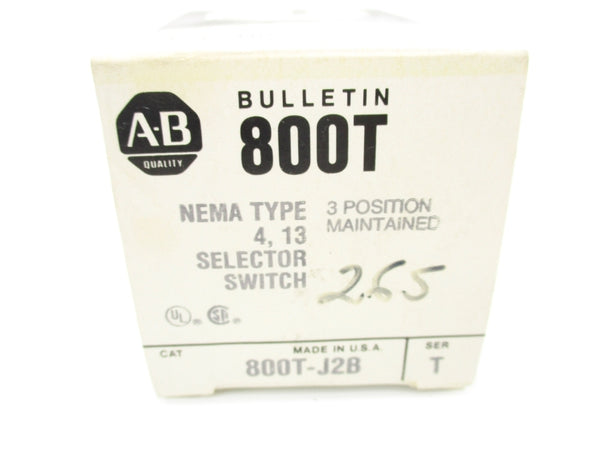 ALLEN BRADLEY 800T-J2B SER. T (BK/YL) NSMP