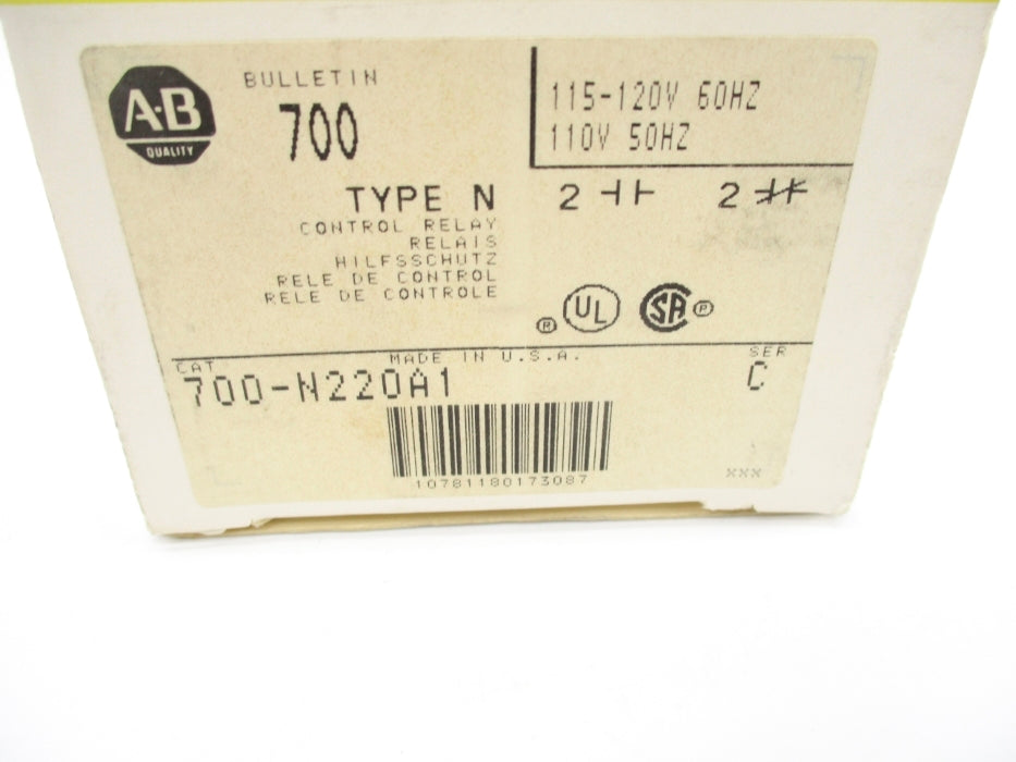 INDUSTRIAL SPARE PART 700-N220A1 SER. C 110/115-120V 60A (BK/YL) NSMP