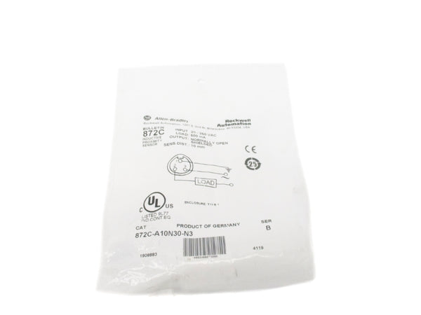 ALLEN BRADLEY 872C-A10N30-N3 SER. B 20-250VAC NSMP