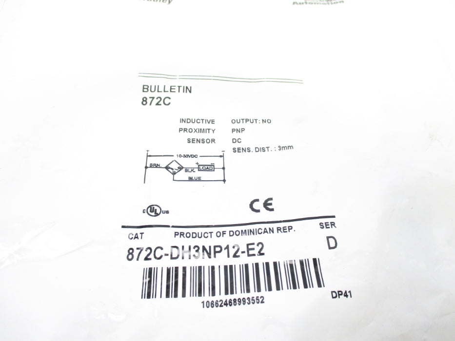 INDUSTRIAL SPARE PART 872C-DH3NP12-E2 SER. D NSMP