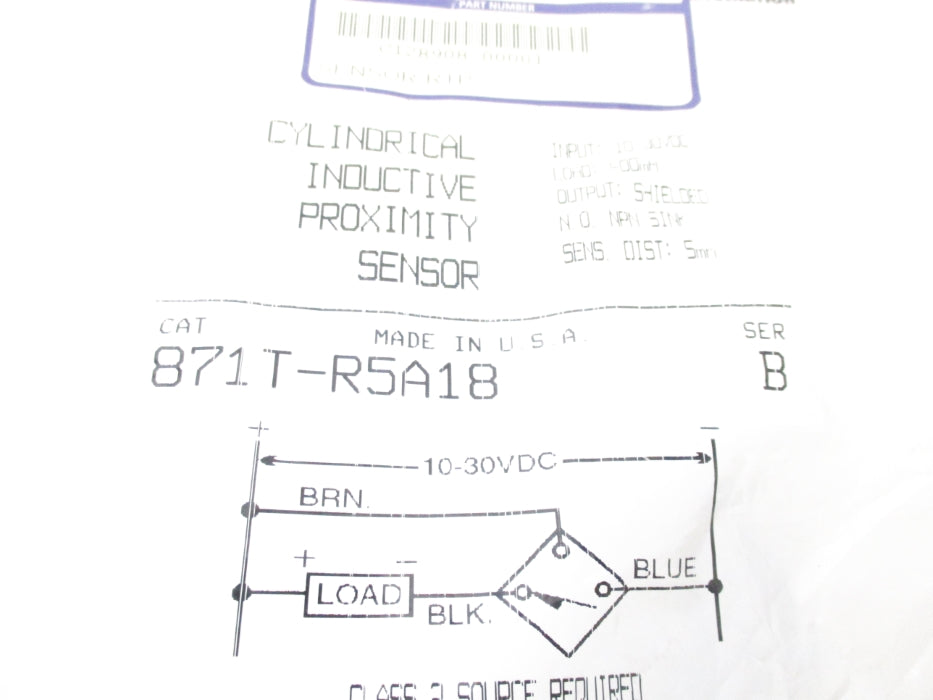 ALLEN BRADLEY 871T-R5A18 SER. B NSMP