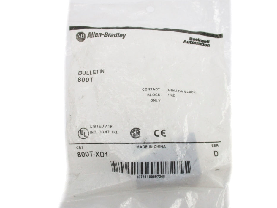 INDUSTRIAL SPARE PART 800T-XD1 SER. D NSMP