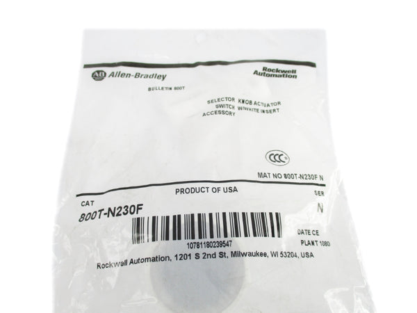 ALLEN BRADLEY 800T-N230F SER. N NSMP