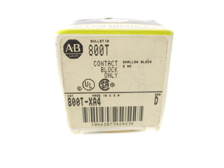 INDUSTRIAL SPARE PART 800T-XA4 SER. D (BK/YL) NSMP