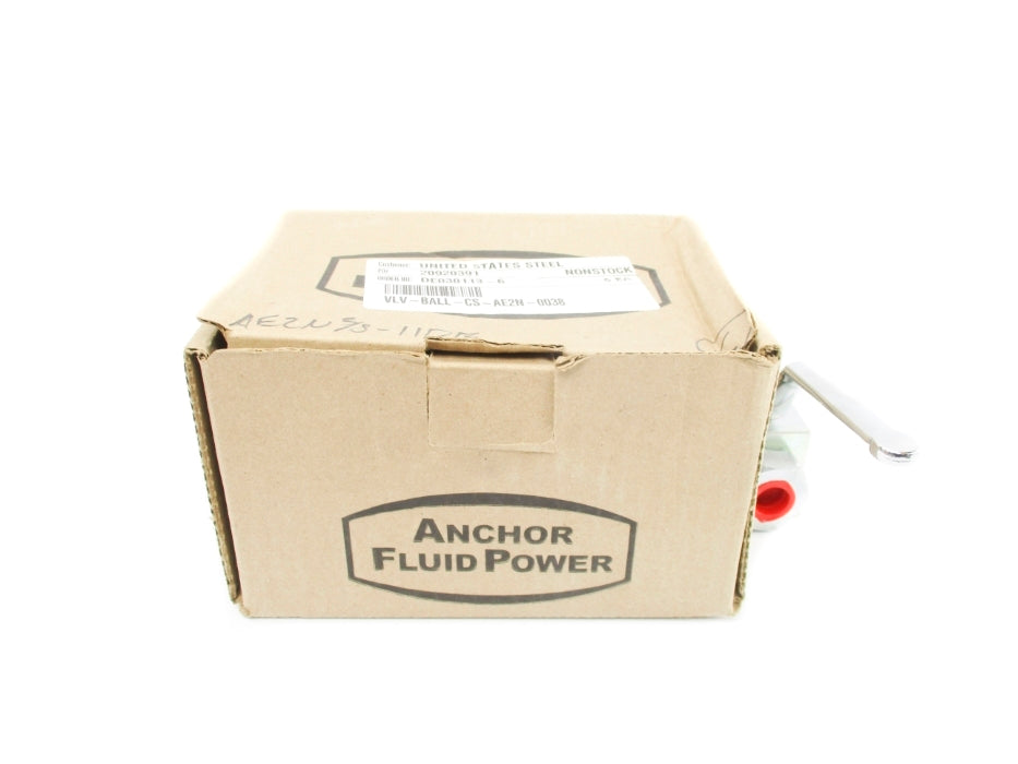 ANCHOR FLUID POWER VLV-BALL-CS-AE2N-0038 AE2N3/8-11DB 7250PSI (PKG OF 6) NSMP