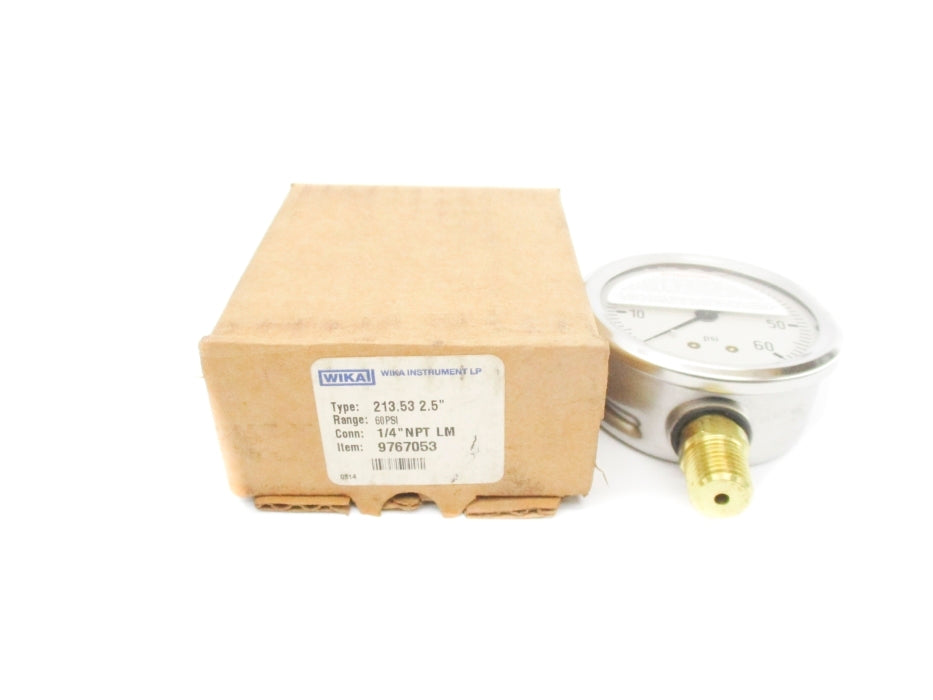 WIKA 9767053 0-60PSI 1/4" NSMP