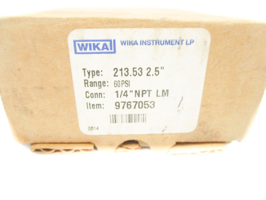 WIKA 9767053 0-60PSI 1/4" NSMP