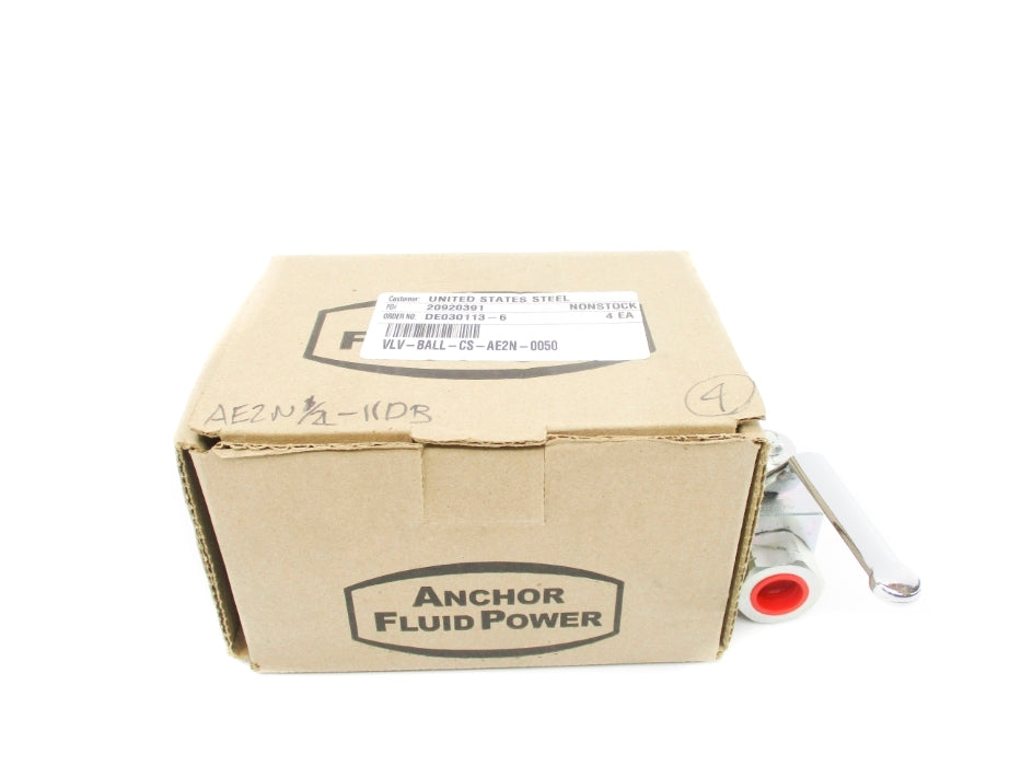 ANCHOR VLV-BALL-CS-AE2N-0050 AE2N1/2-11DB 7250PSI (PKG OF 4) NSMP