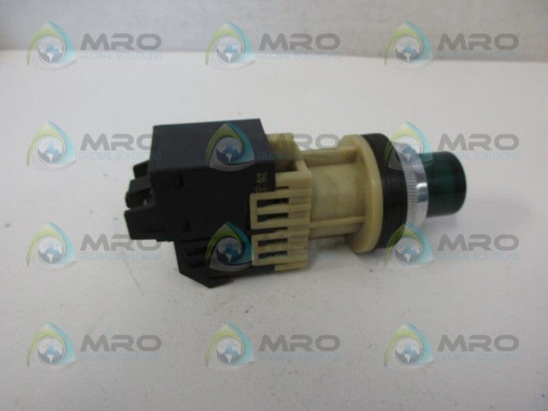FUJI AH30 LH GREEN ILLUMINATED PUSH BUTTON NSNP