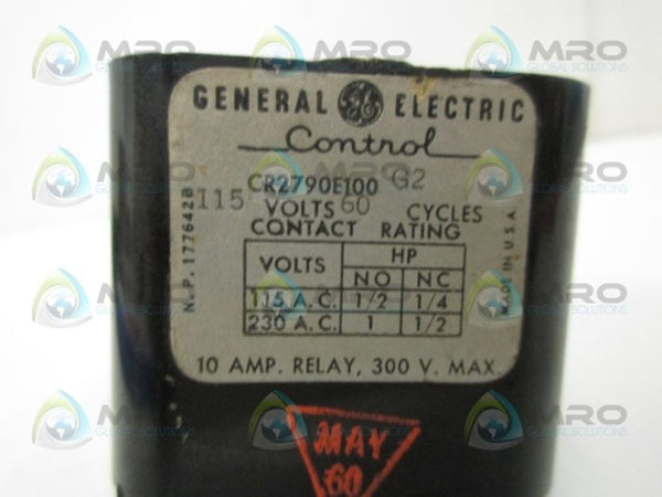 GENERAL ELECTRIC CR2790E100G2 RELAY UNMP