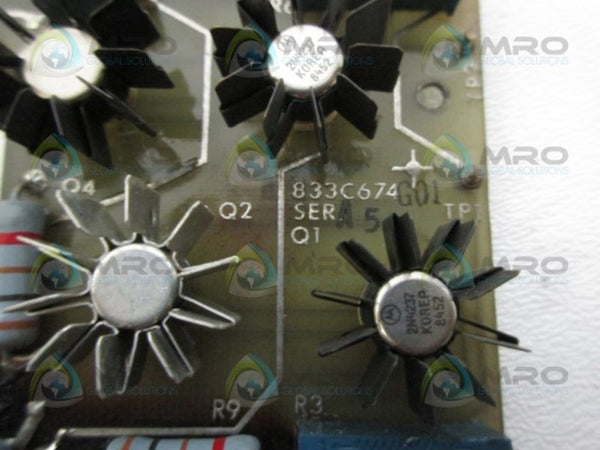 WESTINGHOUSE 833C674G01 PC BOARD  UNMP