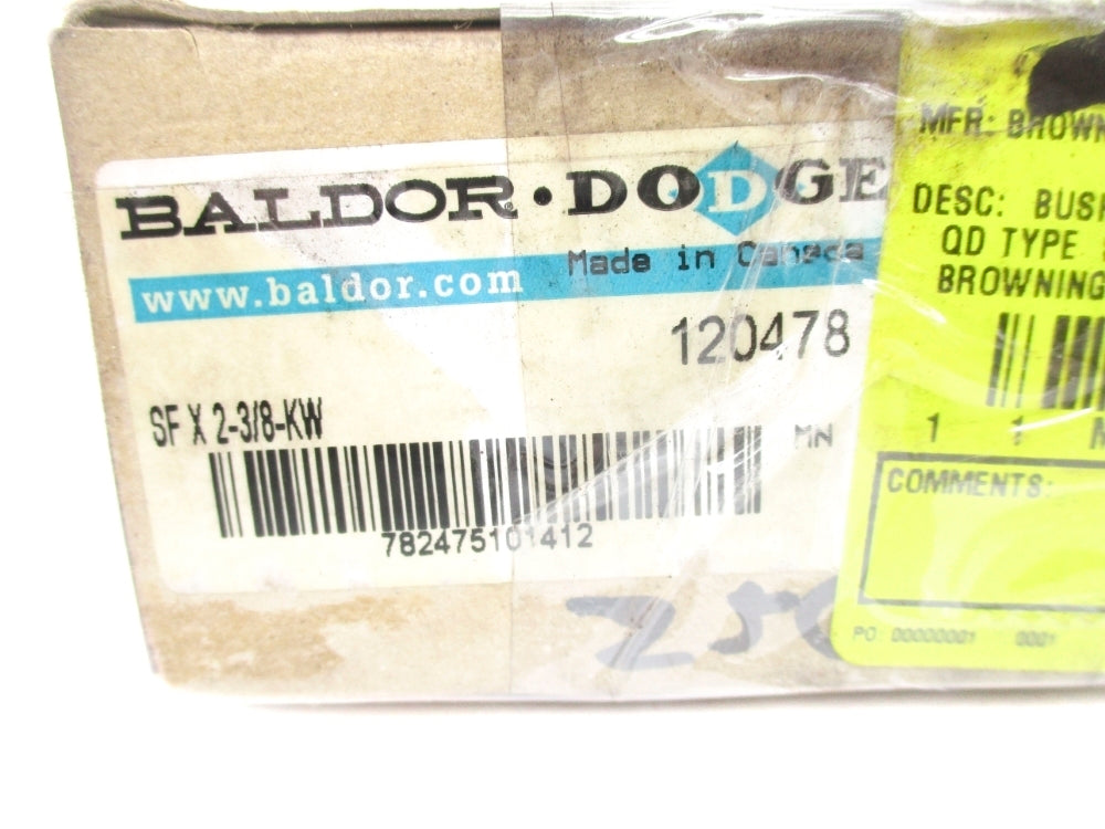 BALDOR DODGE 120478 SFX2-3/8-KW NSMP