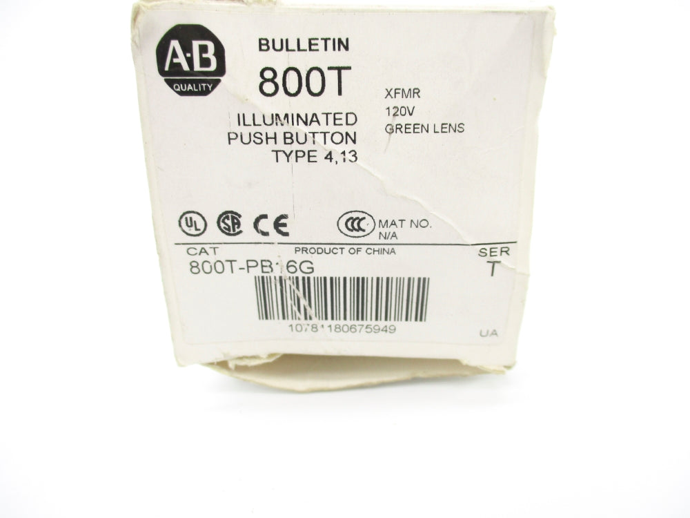 INDUSTRIAL SPARE PART 800T-PB16G SER. T 120V (WH) NSMP