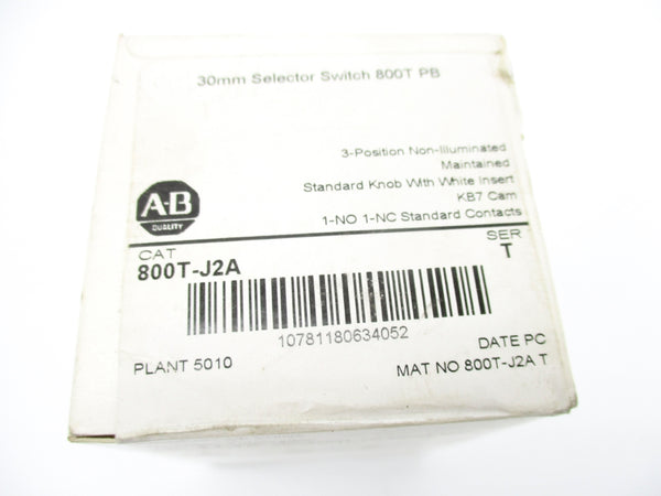ALLEN BRADLEY 800T-J2A SER. T (WH) NSFS