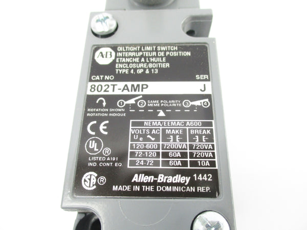 ALLEN BRADLEY 802T-AMP SER. J 120-600VAC 60A NSNP