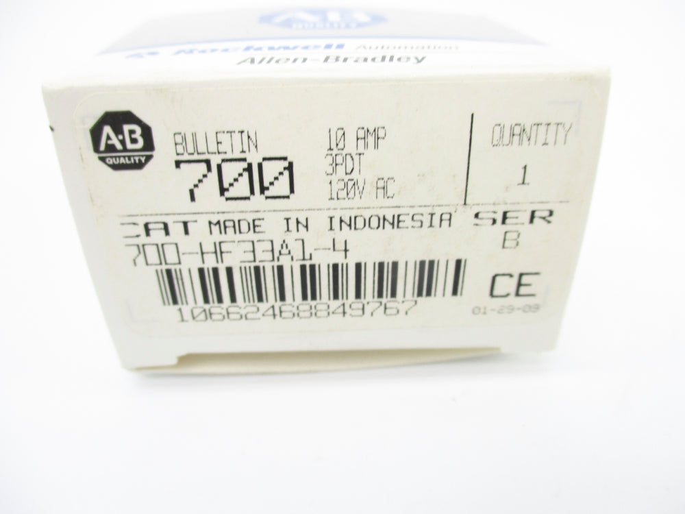 INDUSTRIAL SPARE PART 700-HF33A1-4 SER. B 120V 10A (GY/BL) NSMP
