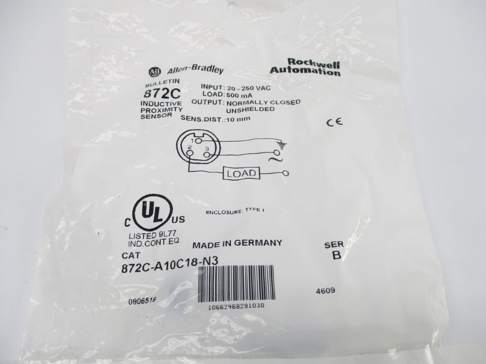 ALLEN BRADLEY 872C-A10C18-N3 SER. B NSMP