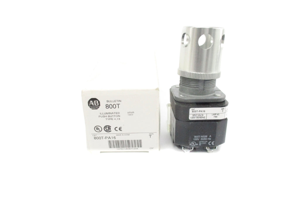 ALLEN BRADLEY 800T-PA16 SER. T 120V (WH) NSMP