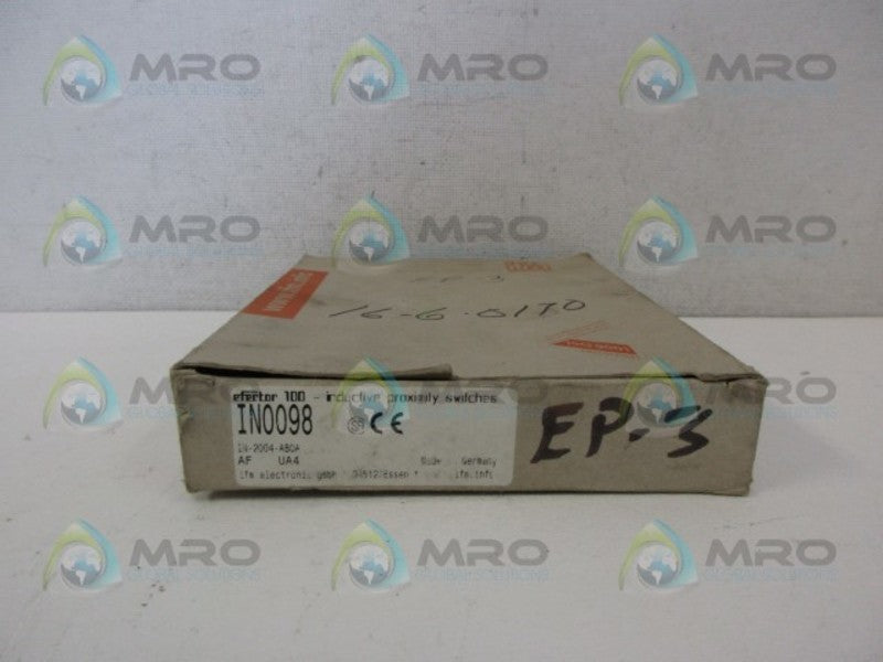 IFM EFECTOR IN0098 INDUCTIVE PROXIMITY SENSOR  NSMP
