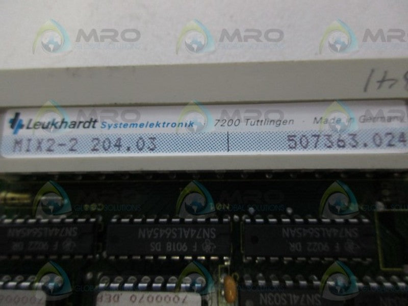 LEUKHARDT MIX2-2 204.03 CIRCUIT BOARD CARD NSMP