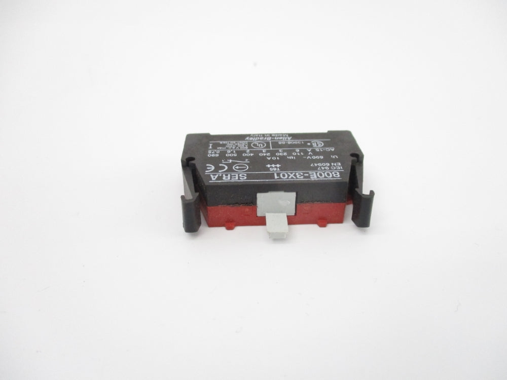 ALLEN BRADLEY 800E-3X01 SER. A 600VAC 10A NSNP