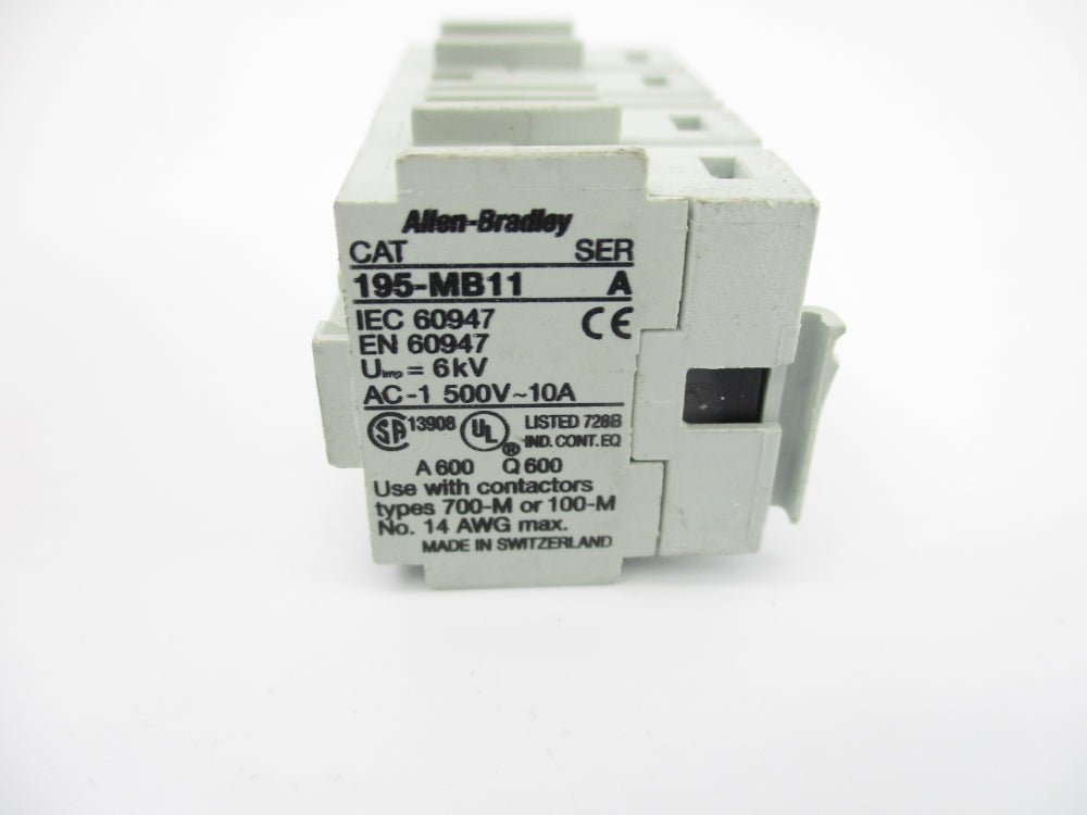 INDUSTRIAL SPARE PART 195-MB11 SER. A 500V 10A NSNP