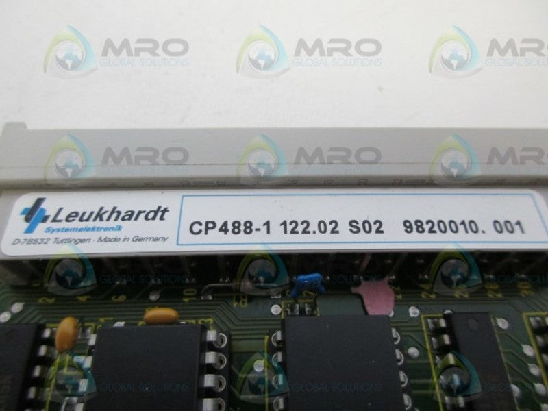 LEUKHARDT CP488-1 12202 S02 CIRCUIT BOARD CARD NSMP